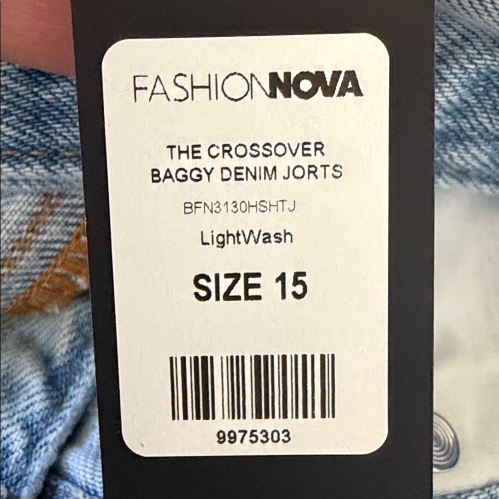 Light Blue Denim Jorts - Picture 4 of 5